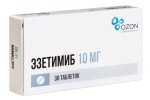 Эзетимиб, таблетки 10 мг 30 шт