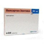 Валсартан-Зентива, таблетки покрытые пленочной оболочкой 80 мг 84 шт