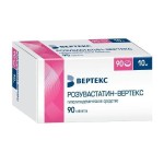 Розувастатин-Вертекс, таблетки покрытые пленочной оболочкой 10 мг 90 шт