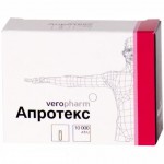 Апротекс, лиофилизат для приготовления раствора для внутривенного введения 10 тыс.АТрЕ 10 шт флаконы