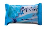 Салфетки влажные, Soft Care (Софт Кэа) 20 шт Морской бриз