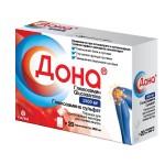Дона, порошок для приготовления раствора для приема внутрь 1500 мг / 3950 мг 20 шт