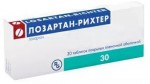 Лозартан-Н Рихтер, таблетки покрытые пленочной оболочкой 100 мг+12.5 мг 30 шт